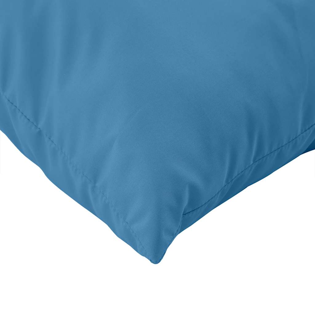 Cuscini per Pallet 2 pz Blu Mélange in Tessuto
