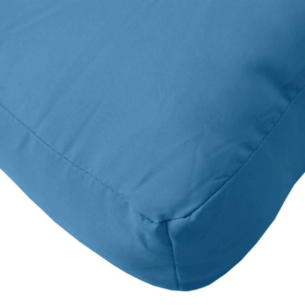Cuscini per Pallet 2 pz Blu Mélange in Tessuto