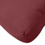 Cuscini per Pallet 3 pz Rosso Vino Mélange in Tessuto