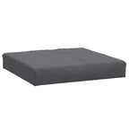 Cuscino per Pallet Antracite Mélange 60x60x9,5 cm in Tessuto