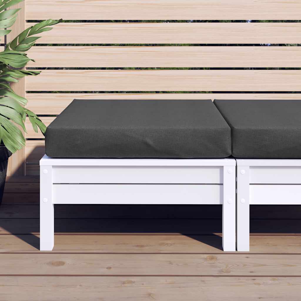Cuscino per Pallet Antracite Mélange 60x60x9,5 cm in Tessuto