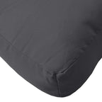 Cuscino per Pallet Antracite Mélange 60x60x9,5 cm in Tessuto