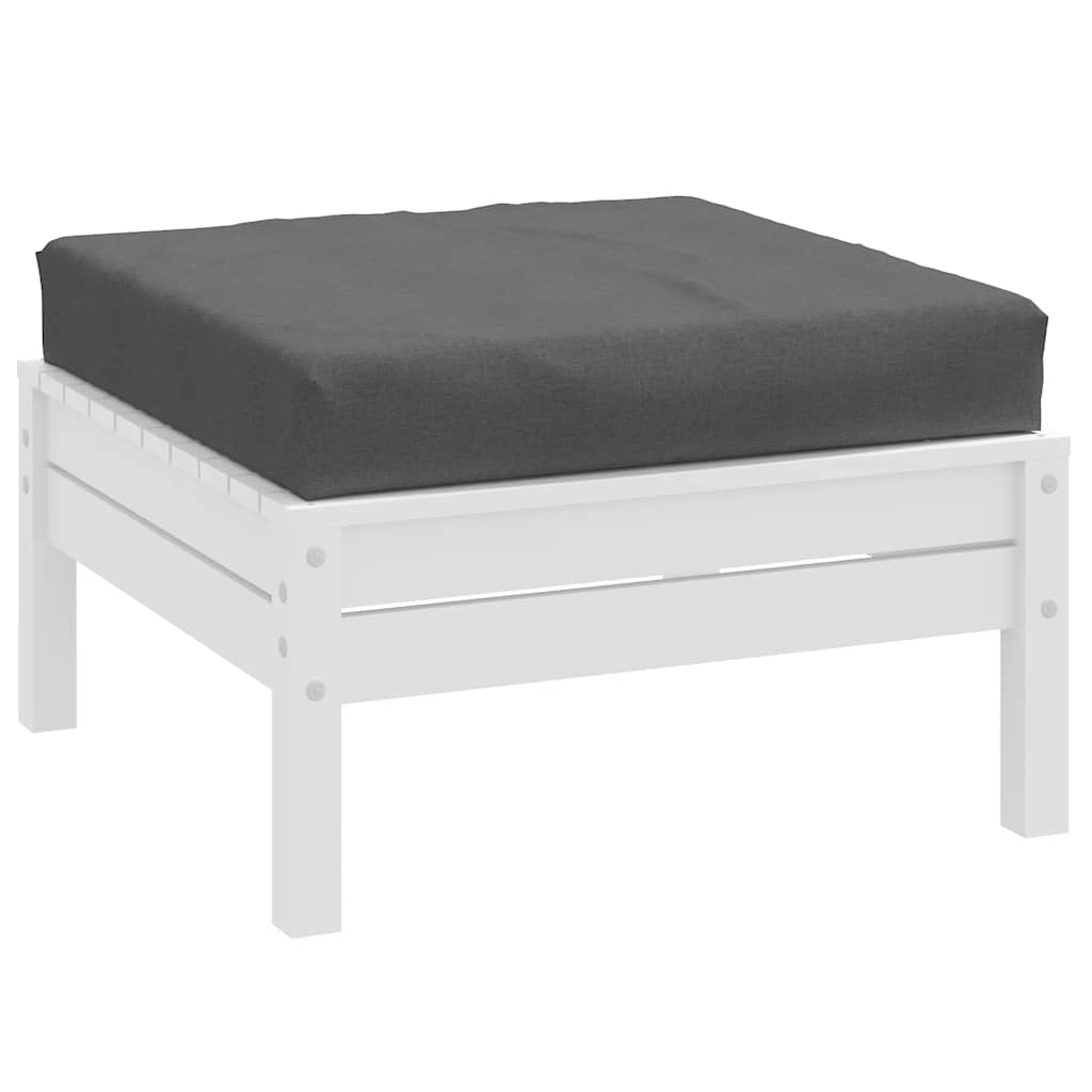 Cuscino per Pallet Antracite Mélange 60x60x9,5 cm in Tessuto