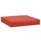 Cuscino per Pallet Rosso Mélange 60x60x9,5 cm in Tessuto