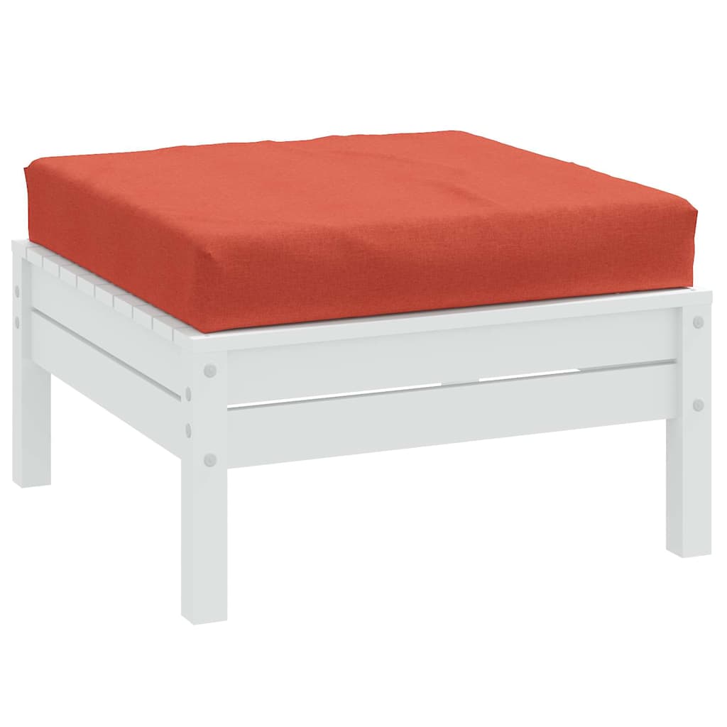 Cuscino per Pallet Rosso Mélange 60x60x9,5 cm in Tessuto