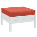 Cuscino per Pallet Rosso Mélange 60x60x9,5 cm in Tessuto