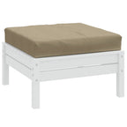 Cuscino per Pallet Tortora Mélange 60x60x9,5 cm in Tessuto