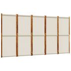 Divisorio a 5 Pannelli Grigio Chiaro 350x180 cm