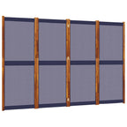 Divisorio a 4 Pannelli Blu Scuro 280x180 cm