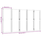 Divisorio a 5 Pannelli Blu Scuro 350x180 cm