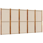 Divisorio a 5 Pannelli Tortora 350x180 cm