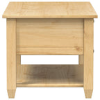 Tavolino con Cassetti Corona 85x50x45 cm Legno Massello di Pino