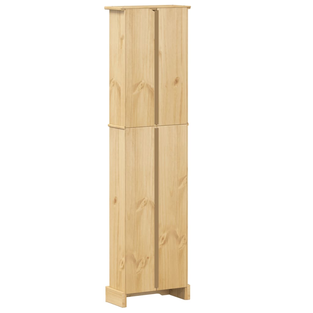Libreria Corona 46x20x170 cm in Legno Massello di Pino