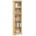 Libreria Corona 46x20x170 cm in Legno Massello di Pino