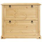 Scarpiera Corona 99x32x85 cm in Legno Massello di Pino