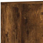 Mobili TV a Muro 5pz Rovere Fumo in Legno Multistrato