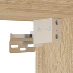 Mobili TV a Muro con LED 8pz Rovere Sonoma Legno Multistrato