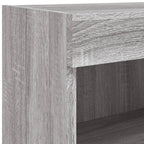 Mobili TV a Muro con LED 8pz Grigio Sonoma Legno Multistrato