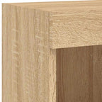 Mobili TV a Muro con LED 6pz Rovere Sonoma Legno Multistrato