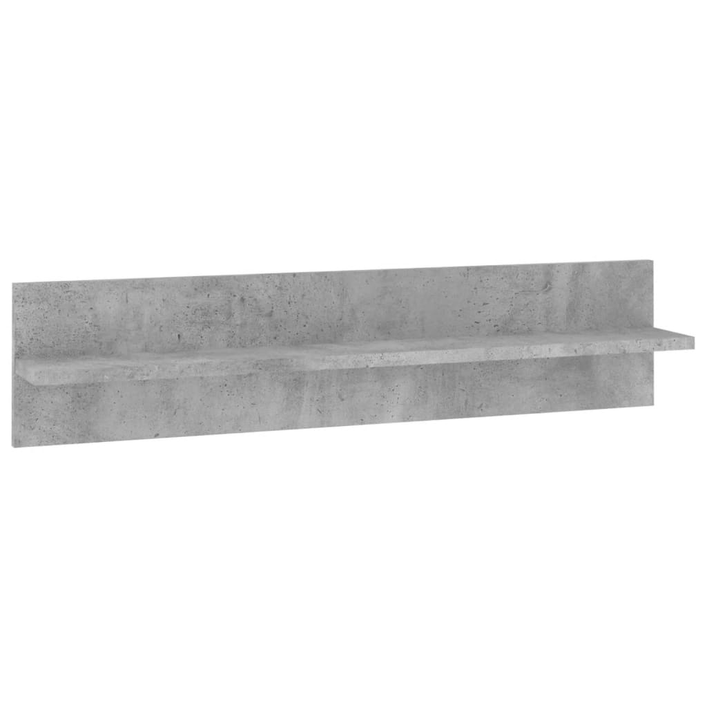 Mobili TV a Muro con LED 6pz Grigio Cemento Legno Multistrato