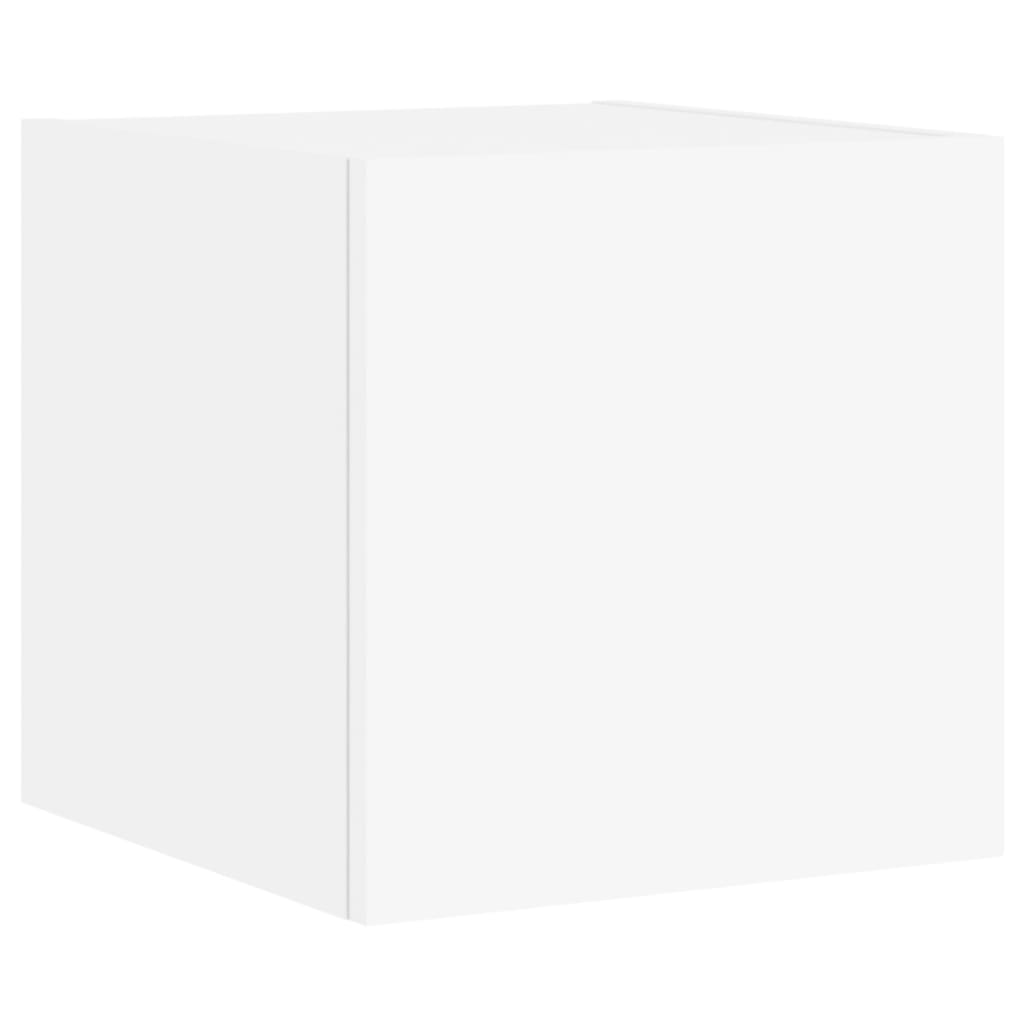 Mobili TV a Muro 5pz con Luci LED Bianchi