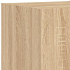 Mobili TV a Muro 5pz con Luci LED Rovere Sonoma