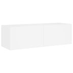 Mobili TV a Muro 3pz con Luci LED Bianchi