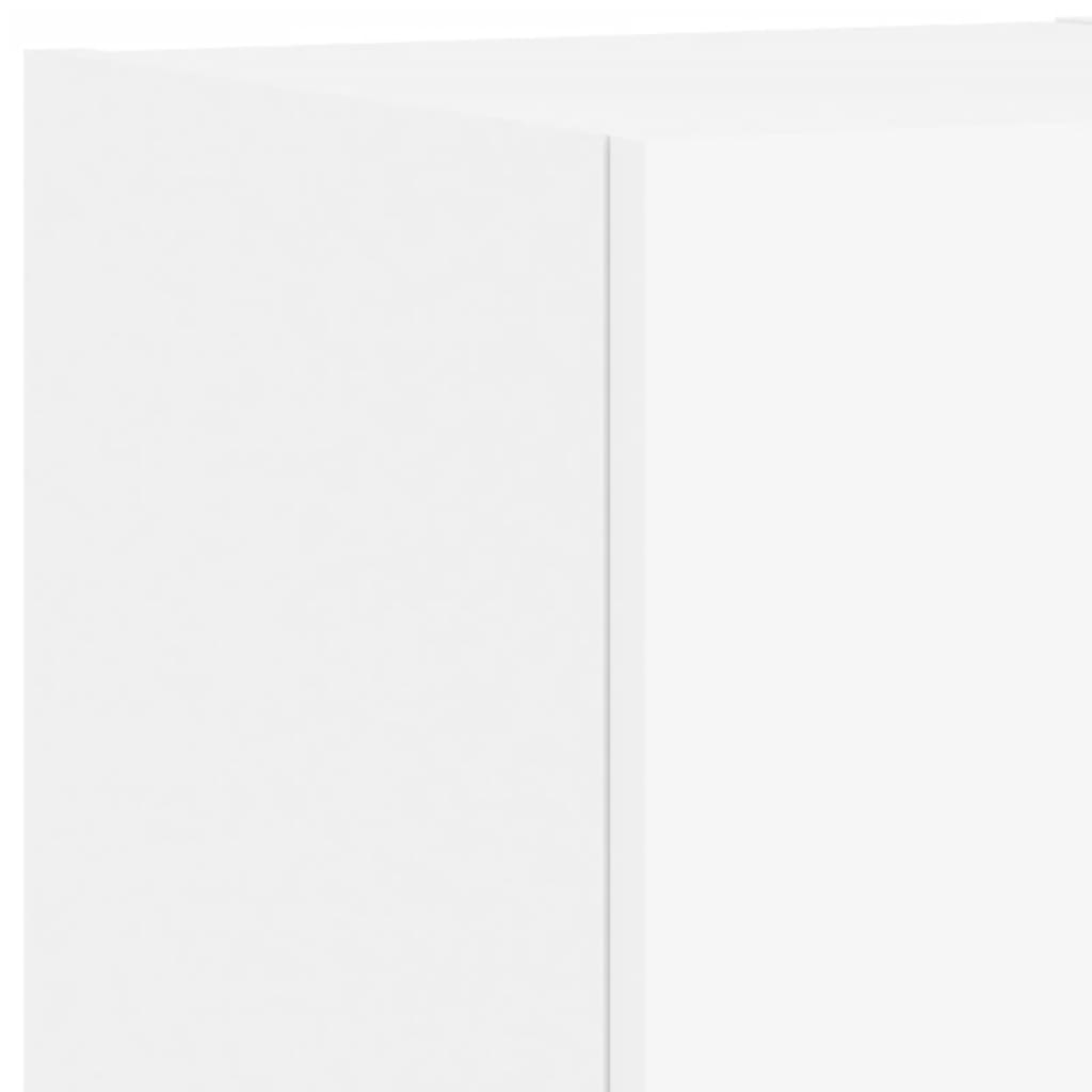 Mobili TV a Muro 4pz con Luci LED Bianchi
