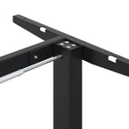 Telaio Scrivania in Piedi Nero (94-135)x60x(70-114)cm Acciaio