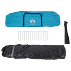 Tenda Familiare Cabina 7 Persone Blu a Rilascio Rapido