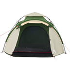 Tenda a Cupola da Campeggio 3 Persone Verde a Rilascio Rapido