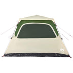 Tenda Familiare a Cupola 6 Persone Verde a Rilascio Rapido