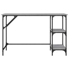 Scrivania Grigio Sonoma 120x50x75cm Metallo e Legno Multistrato