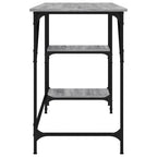 Scrivania Grigio Sonoma 120x50x75cm Metallo e Legno Multistrato