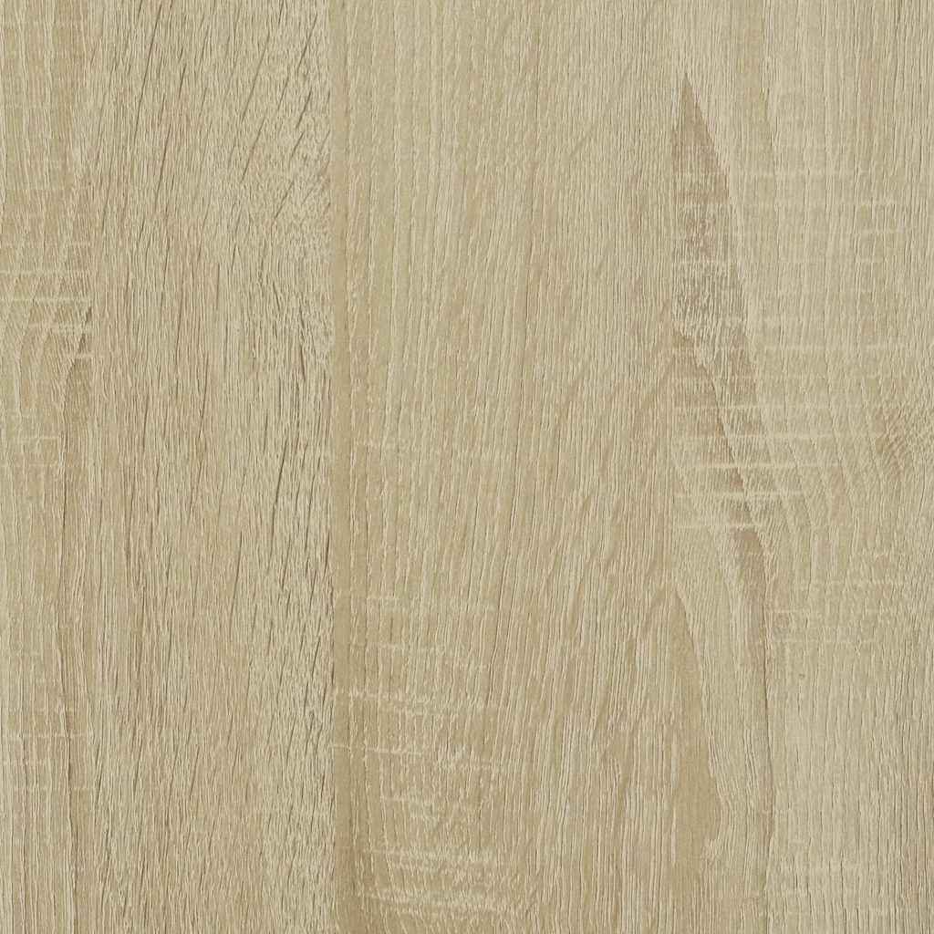 Tavolino Rovere Sonoma 100x50x45 cm Legno Multistrato e Metallo