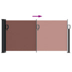 Tenda da Sole Laterale Retrattile Marrone 100x300 cm