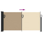 Tenda da Sole Laterale Retrattile Beige 100x300 cm