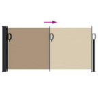 Tenda da Sole Laterale Retrattile Tortora 100x300 cm