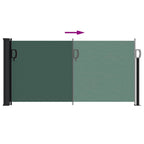Tenda da Sole Laterale Retrattile Verde Scuro 100x300 cm