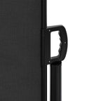 Tenda da Sole Laterale Retrattile Nera 117x300 cm