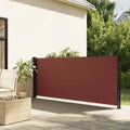 Tenda da Sole Laterale Retrattile Marrone 117x300 cm
