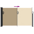 Tenda da Sole Laterale Retrattile Beige 117x300 cm