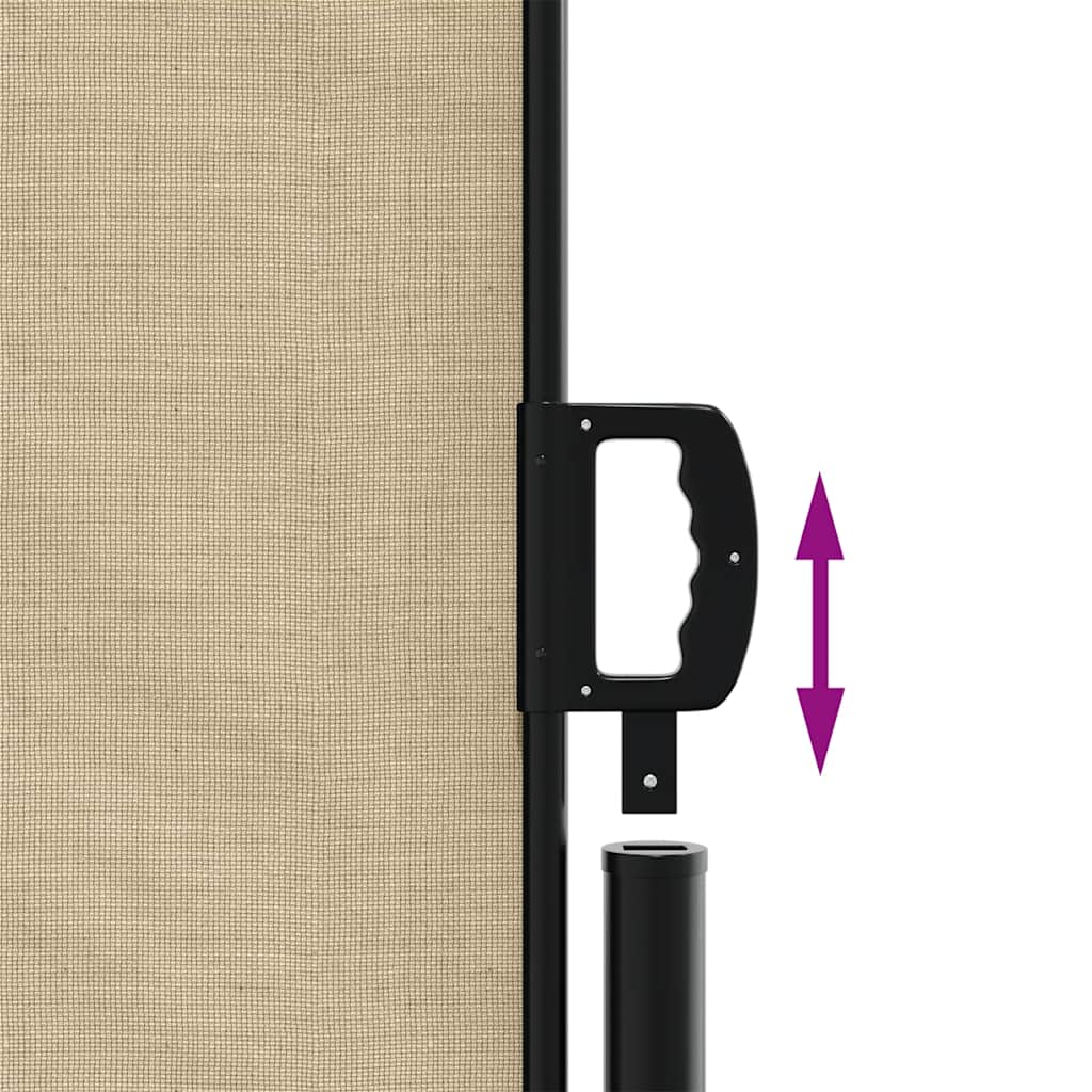 Tenda da Sole Laterale Retrattile Beige 117x300 cm