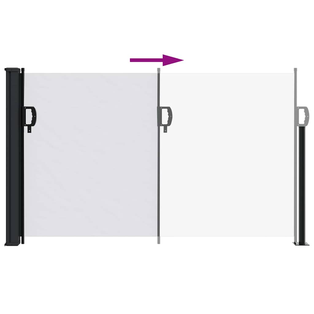 Tenda da Sole Laterale Retrattile Bianco 117x300 cm