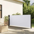 Tenda da Sole Laterale Retrattile Bianco 117x300 cm