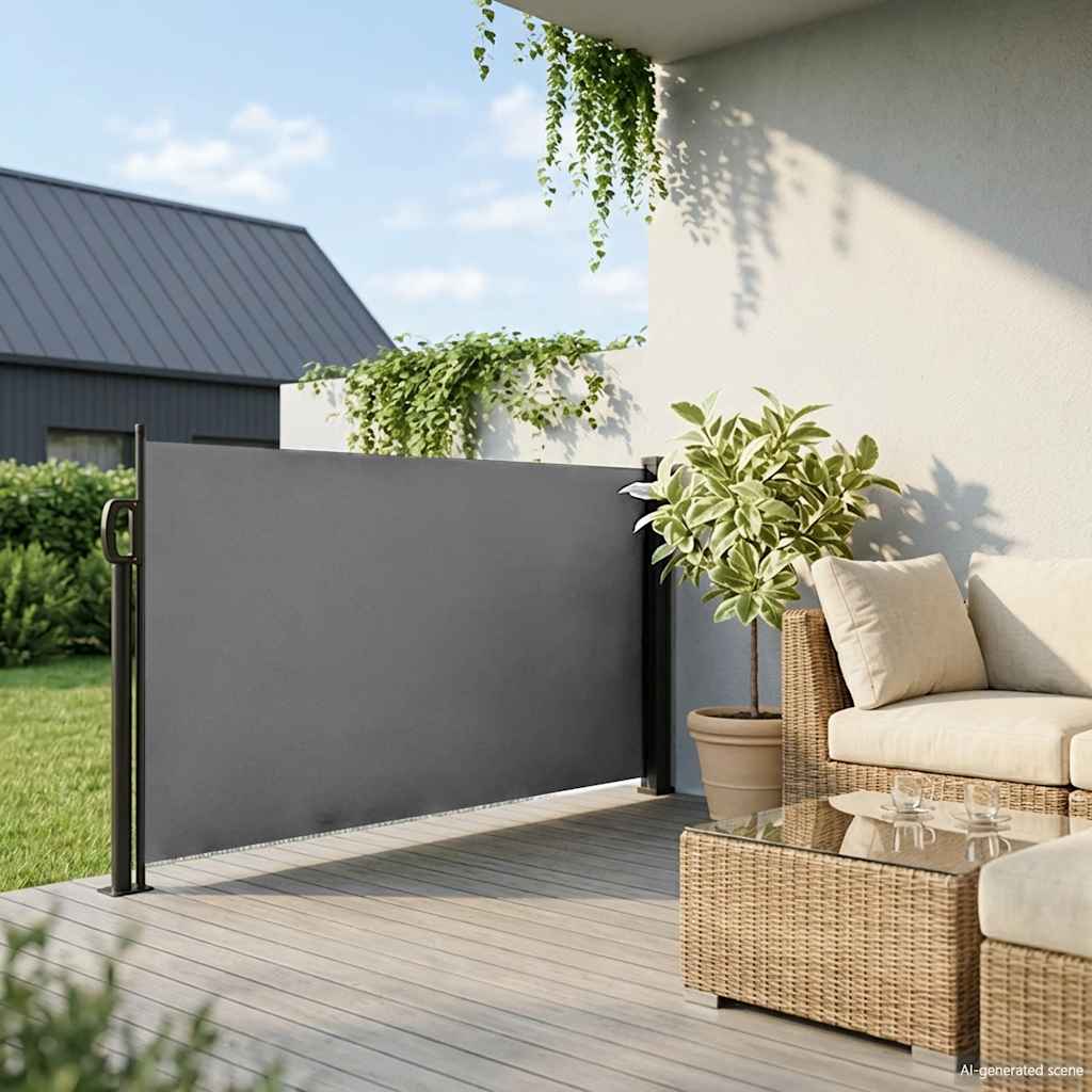 Tenda da sole laterale retrattile antracite 117x300 cm