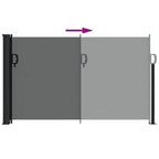 Tenda da sole laterale retrattile antracite 117x300 cm