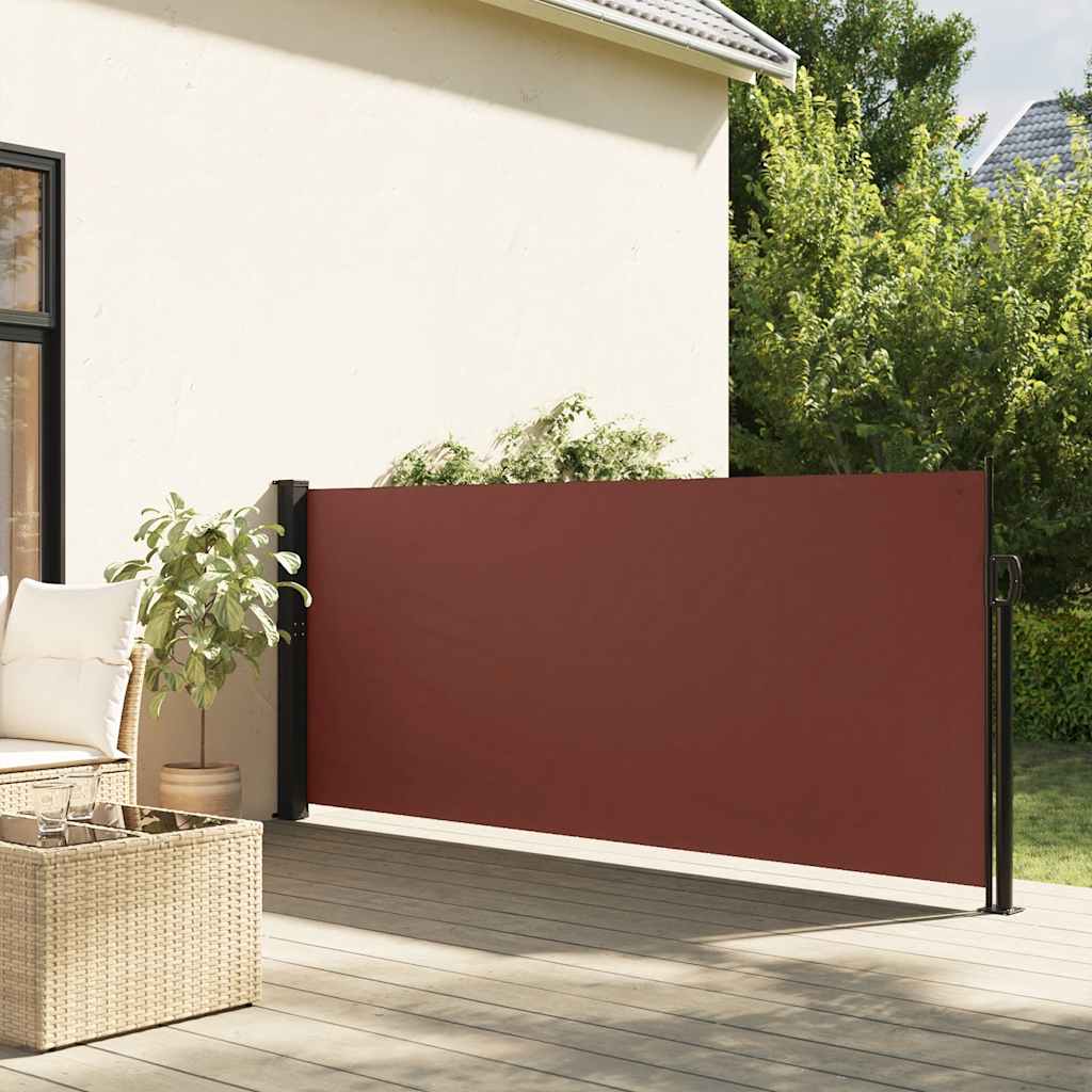 Tenda da Sole Laterale Retrattile Marrone 140x300 cm