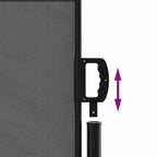 Tenda da sole laterale retrattile antracite 140x300 cm