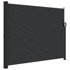 Tenda da Sole Laterale Retrattile Nera 160x300 cm